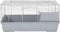 vidaXL - Dierenhok - kleine - dieren - 80x45x39 - cm - polypropeen - en - metaal - grijs