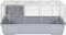 vidaXL - Dierenhok - kleine - dieren - 80x45x39 - cm - polypropeen - en - metaal - grijs