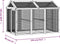 vidaXL - Dierenren - 141x94x104 - cm - massief - grenenhout - bruin