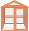 vidaXL - Dierenren - 141x94x104 - cm - massief - grenenhout - bruin