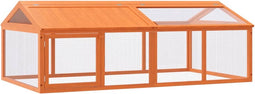 vidaXL - Dierenren - 200x112,5x74 - cm - massief - grenenhout - bruin
