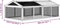 vidaXL - Dierenren - 200x112,5x74 - cm - massief - grenenhout - bruin