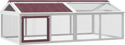 vidaXL - Dierenren - 200x112,5x74 - cm - massief - grenenhout - mokkakleurig
