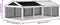 vidaXL - Dierenren - 200x112,5x74 - cm - massief - grenenhout - mokkakleurig