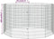 vidaXL - Dierenverblijf - 10 - panelen - 54x100 - cm - gegalvaniseerd - ijzer