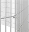 vidaXL - Dierenverblijf - 10 - panelen - 54x60 - cm - gegalvaniseerd - ijzer
