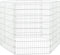 vidaXL - Dierenverblijf - 6 - panelen - 54x80 - cm - gegalvaniseerd - ijzer