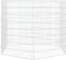 vidaXL - Dierenverblijf - 6 - panelen - 54x80 - cm - gegalvaniseerd - ijzer