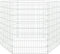 vidaXL - Dierenverblijf - 6 - panelen - 54x80 - cm - gegalvaniseerd - ijzer