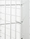 vidaXL - Dierenverblijf - 6 - panelen - 54x80 - cm - gegalvaniseerd - ijzer