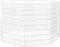 vidaXL - Dierenverblijf - 8 - panelen - 54x80 - cm - gegalvaniseerd - ijzer