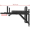 vidaXL - Dipstation - fitnessapparaat - wandgemonteerd - zwart