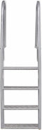 vidaXL Dok/zwembadladder met 4 treden aluminium 167 cm