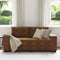 vidaXL - Donkerbruin - Polyester, - Hout - Standaard - Veel - zitplaatsen