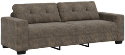 vidaXL - Donkergrijs - Polyester - Stof - Groot - Zit - Veel - Grote - Bank