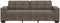 vidaXL - Donkergrijs - Polyester - Stof - Groot - Zit - Veel - Grote - Bank