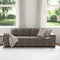 vidaXL - Donkergrijs - Polyester - Stof - Groot - Zit - Veel - Grote - Bank