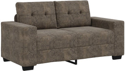 vidaXL - Donkergrijs - Polyester - Stof, - Houten - Frame - Middel - Strak