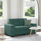 vidaXL - Donkergroene - fluweel - Fluweel - Compact - Moderne - bank - Rechthoekig