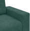 vidaXL - Donkergroene - fluweel - Fluweel - Compact - Moderne - bank - Rechthoekig