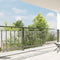 vidaXL - Doorzichtig - zeildoek - met - zeilringen - 1x10 - m - PVC