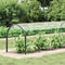 vidaXL - Doorzichtig - zeildoek - met - zeilringen - 1x10 - m - PVC