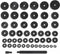 vidaXL Doos lagertrekker Schijven 18-65 mm 51 stuks
