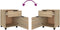 vidaXL - Dossierkast - verrijdbaar - 45x38x54 - cm - bewerkt - hout - sonoma - eiken