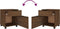 vidaXL - Dossierkast - verrijdbaar - 45x38x54 - cm - bewerkt - hout - bruineiken
