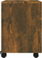 vidaXL - Dossierkast - verrijdbaar - 45x38x54 - cm - bewerkt - hout - gerookt - eiken