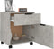 vidaXL - Dossierkast - verrijdbaar - 45x38x54 - cm - bewerkt - hout - betongrijs