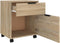 vidaXL - Dossierkast - verrijdbaar - 45x38x54 - cm - bewerkt - hout - sonoma - eiken