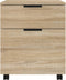 vidaXL - Dossierkast - verrijdbaar - 45x38x54 - cm - bewerkt - hout - sonoma - eiken