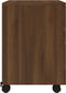 vidaXL - Dossierkast - verrijdbaar - 45x38x54 - cm - bewerkt - hout - bruineiken
