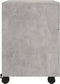 vidaXL - Dossierkast - verrijdbaar - 45x38x54 - cm - bewerkt - hout - betongrijs