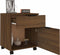 vidaXL - Dossierkast - verrijdbaar - 45x38x54 - cm - bewerkt - hout - bruineiken