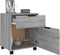vidaXL - Dossierkast - verrijdbaar - 45x38x54 - cm - bewerkt - hout - grijs - sonoma