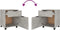 vidaXL - Dossierkast - verrijdbaar - 45x38x54 - cm - bewerkt - hout - betongrijs