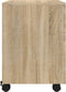 vidaXL - Dossierkast - verrijdbaar - 45x38x54 - cm - bewerkt - hout - sonoma - eiken