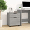 vidaXL - Dossierkast - verrijdbaar - 45x38x54 - cm - bewerkt - hout - grijs - sonoma