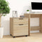 vidaXL - Dossierkast - verrijdbaar - 45x38x54 - cm - bewerkt - hout - sonoma - eiken