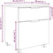 vidaXL - Dossierkast - verrijdbaar - 45x38x54 - cm - bewerkt - hout - sonoma - eiken