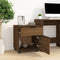 vidaXL - Dossierkast - verrijdbaar - 45x38x54 - cm - bewerkt - hout - bruineiken