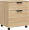 vidaXL - Dossierkast - verrijdbaar - 45x38x54 - cm - bewerkt - hout - sonoma - eiken