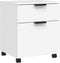 vidaXL - Dossierkast - verrijdbaar - 45x38x54 - cm - bewerkt - hout - wit