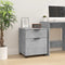 vidaXL - Dossierkast - verrijdbaar - 45x38x54 - cm - bewerkt - hout - betongrijs