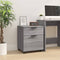 vidaXL - Dossierkast - verrijdbaar - 45x38x54 - cm - bewerkt - hout - grijs - sonoma