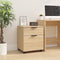 vidaXL - Dossierkast - verrijdbaar - 45x38x54 - cm - bewerkt - hout - sonoma - eiken