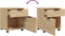 vidaXL - Dossierkast - verrijdbaar - 45x38x54 - cm - bewerkt - hout - sonoma - eiken