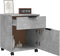 vidaXL - Dossierkast - verrijdbaar - 45x38x54 - cm - bewerkt - hout - betongrijs